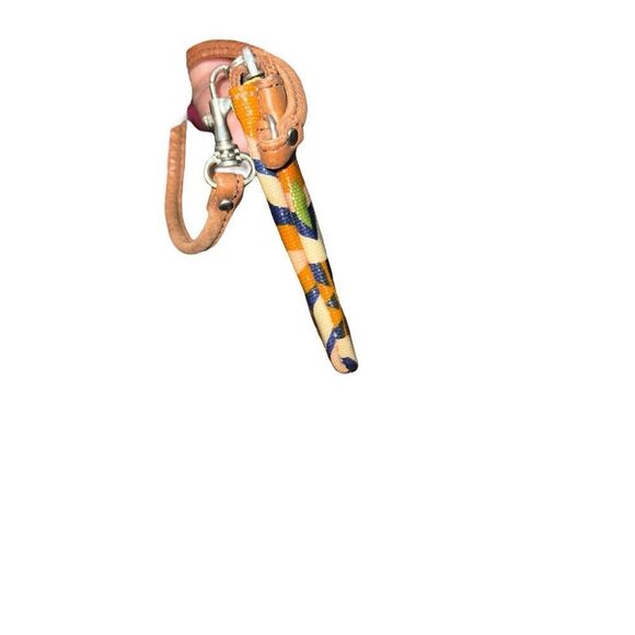 Fossil “Key-Per” Navy Floral Waxed Leather Wristlet  Card Keeper  Classic Trendy - Picture 10 of 11